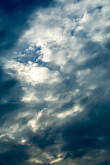 Obraz premium High Resolution Evening Sky Cloud Background Texture