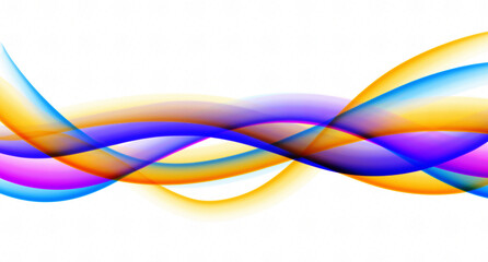 Sophisticated colorful flowing lines abstract digital art.