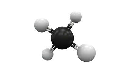 Methane molecular model