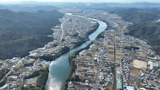 岐阜のグランドキャニオン 川辺町 ドローン空撮