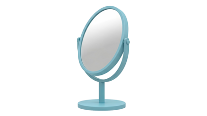 Blue Swivel Vanity Mirror