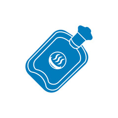 Hot water bag icon illustration design