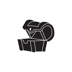 Treasure chest symbol icon,vector illustration design
