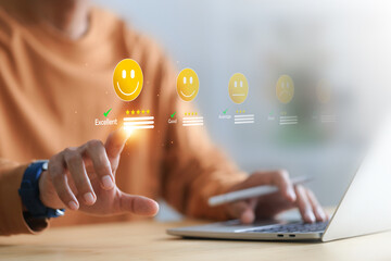 Customer Satisfaction Survey Concept on Online Application.