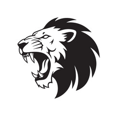 Fototapeta premium lion roar vector
