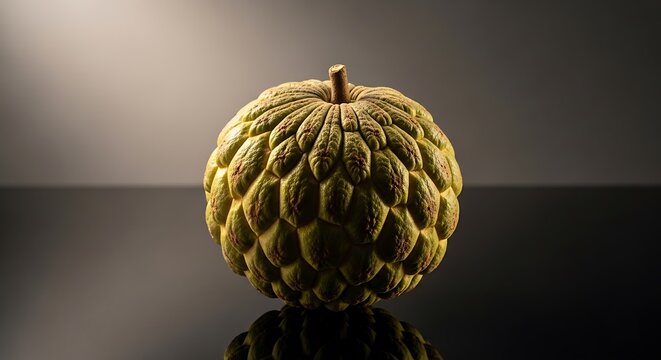 Fresh spondias mombin fruits and seeds on a gray surface