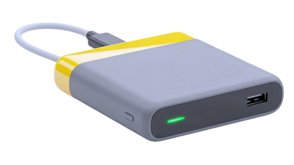 Portable Power Bank with USB Port and LED Indicator