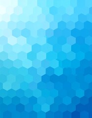 Blue hexagonal pattern fading from light to dark, abstract background