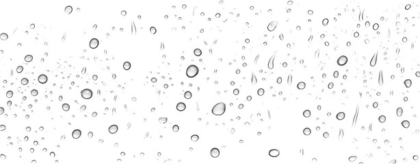 Water drops on a surface with transparent background for design and decoration purposes rain effect transparent background