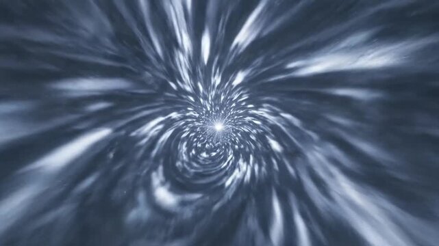 Abstract Light Tunnel - A Journey Through Hyperspace and Digital Realms.