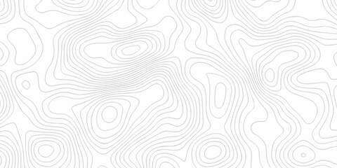 Abstract topography pattern seamless lines sea map modern design white background. Abstract digital topographic contour map concept space geometric strip grid line. Natural discovery of maps. © coal digger