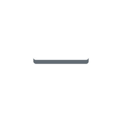 Minimalist Gray Horizontal Line on White Background