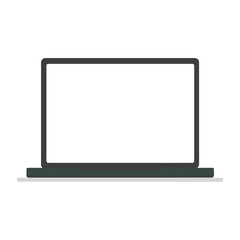 Minimalist Laptop Illustration for Technology and Business Concepts