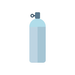 Minimalist Oxygen Tank Icon for Medical or Industrial Use