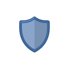Shield Icon, Security, Protection, Blue, White Background, Simple