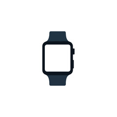 Smartwatch Icon Modern Minimalist Design on White Background