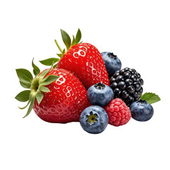  Fresh Berries Selection for Healthy Nutrition Concept, Generative AI