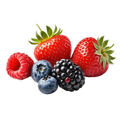  Fresh Berries Selection for Healthy Nutrition Concept, Generative AI