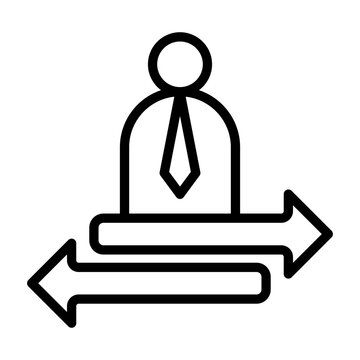 Offboarding Icon - Black Outline