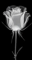 X-ray of a Rose - Revealing the Hidden Beauty.
