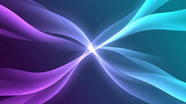 Dynamic digital abstract featuring flowing neon light lines creating vibrant visual energy and modern artistic design suitable for visual effects and creative projects.