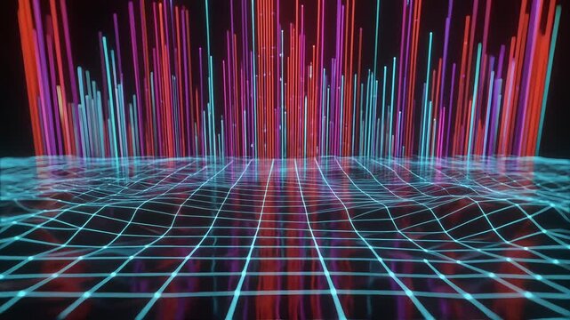 Vibrant network visualization with dynamic data spikes