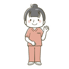 鍼灸院イラスト女性