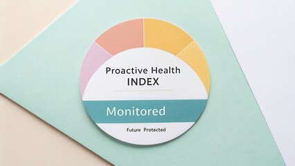 Colorful Proactive Health Index Indicator for Personal Wellness Monitoring and Future Protection Strategies