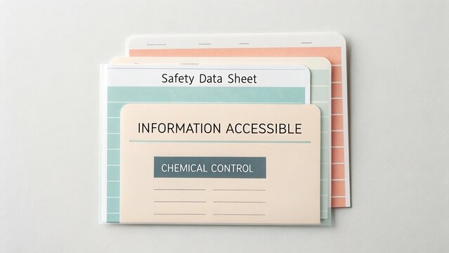 Safety Data Sheets and Information Accessibility for Chemical Control Documentation on a Light Background