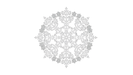 Light Grey Ornamental Floral Mandala Pattern isolated PNG with Transparent Background