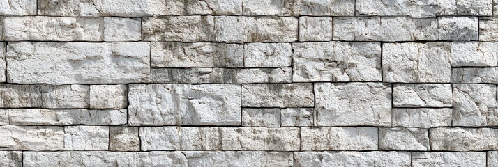 Fototapeta premium Rustic Grey Stone Wall Texture with Irregular Blocks and Natural Weathering.