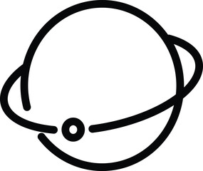 Planet with single ring in space © BAE