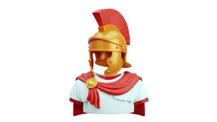 Stylized Roman Centurion Helmet and Tunic