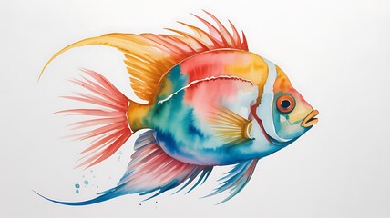 tropical fish isolated on white