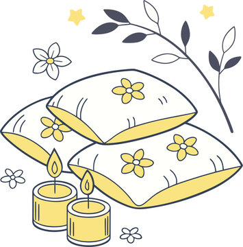 vector illustration of a set of pilo