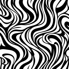 Fototapeta premium Black and white swirling pattern design.
