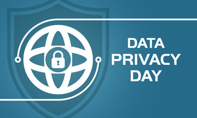 Data Protection & Cyber Privacy Illustration | Data Privacy Day Vector Template