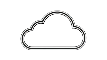 Stylized Cloud Outline Icon