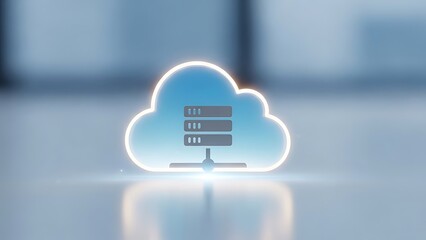 Cloud computing icon isolated on white background.