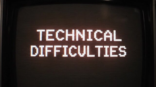 Technical difficulties on old TVs with static screens