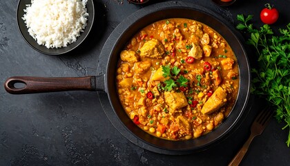Delicious Chicken Curry with Rice - A Flavorful and Nutritious Meal.