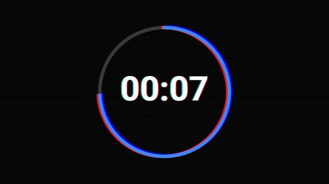 Digital Countdown Timer with Circular Progress.