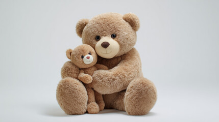 Obraz premium Cute teddy bear plush toy for kids and babies soft stuffed animal toy gift for children and toddlers