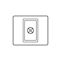 illustration of a TV antenna connector