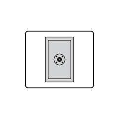 illustration of a TV antenna connector