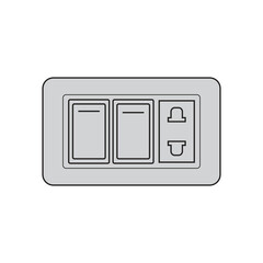 illustration power switch and socket	
