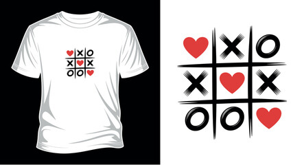 Fototapeta premium Valentine day graphic vector art T-shirt design print templet