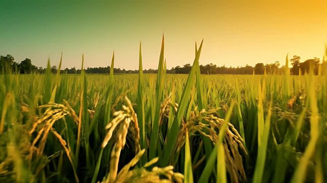 Bohag Bihu background with paddy leaves symbolism for Assamese New Year festival design