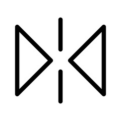 Reflect Icon Vector Symbol Design Illustration