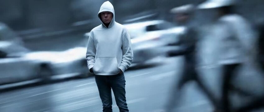 Armed robbery, unidentified perpetrators escaping a crime scene